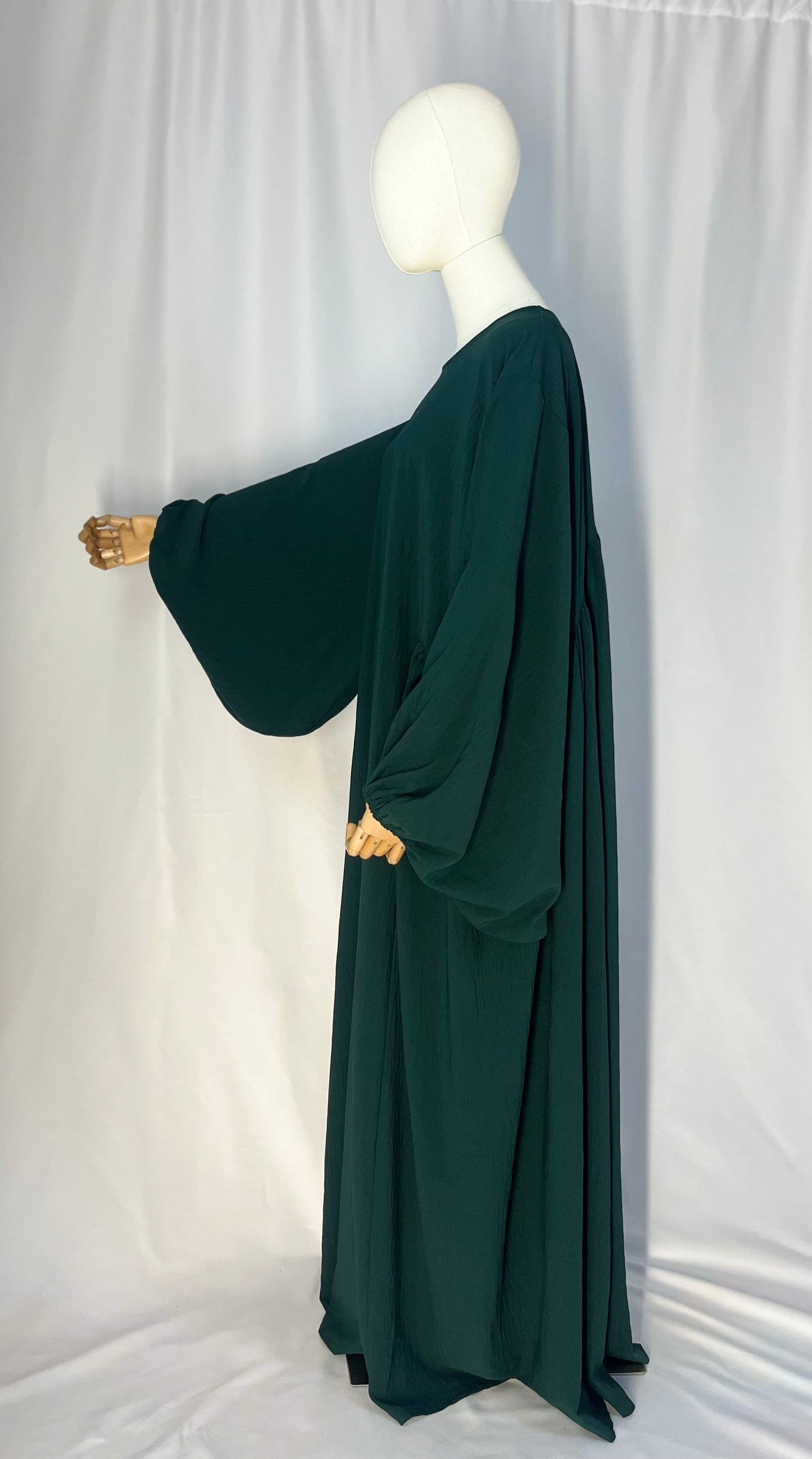 ABAYA QAMAR VERT SAPIN