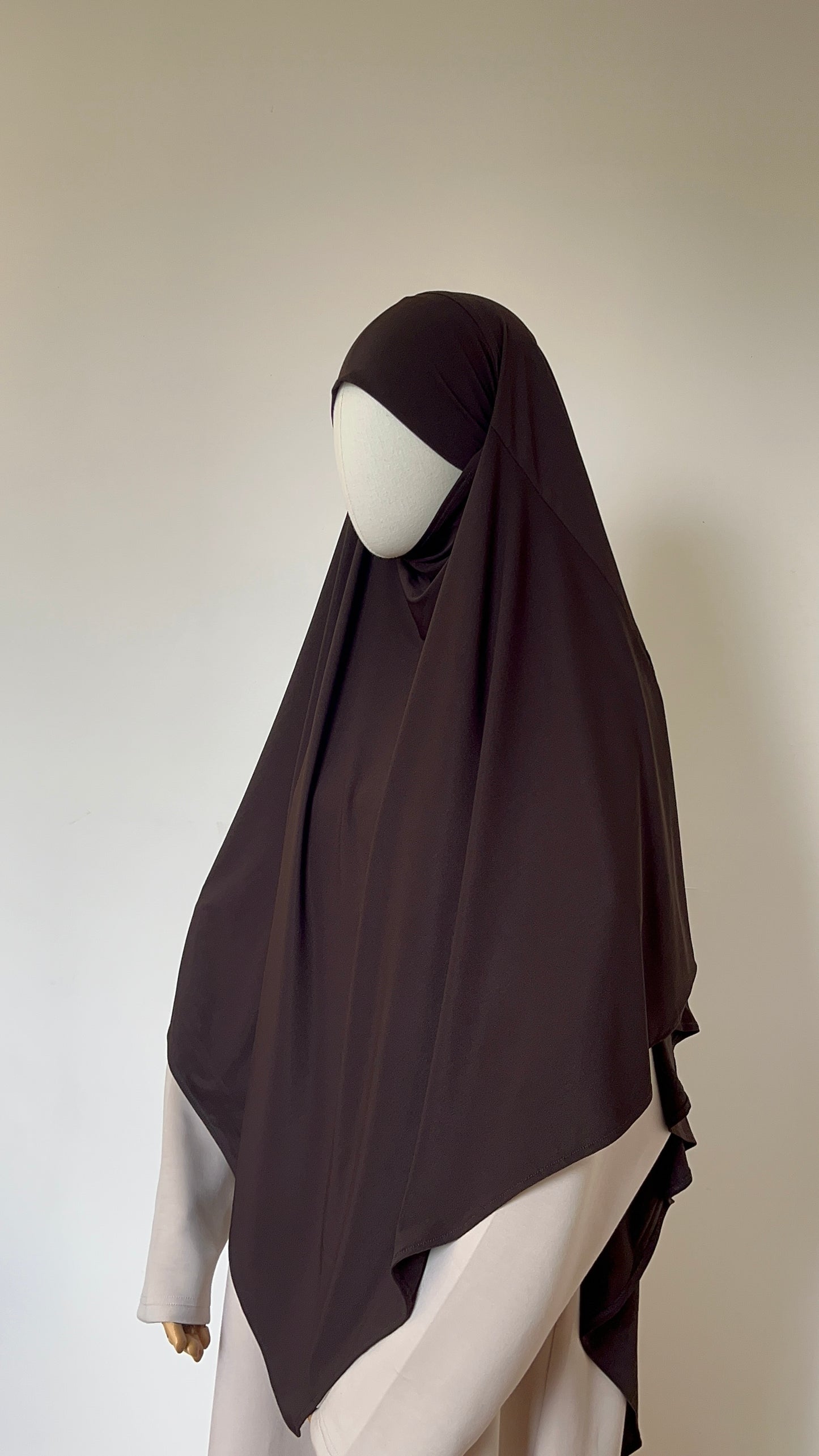 KHIMAR JERSEY PREMIUM MARRON