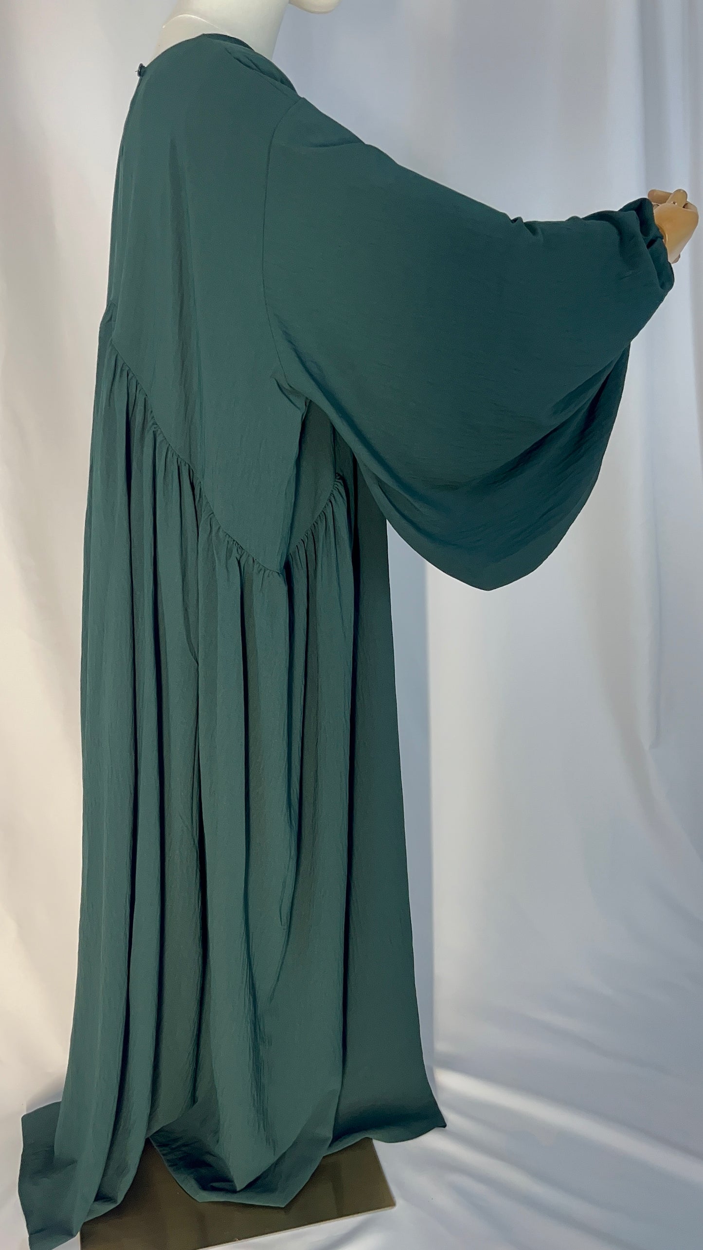 ABAYA QAMAR VERT SAPIN