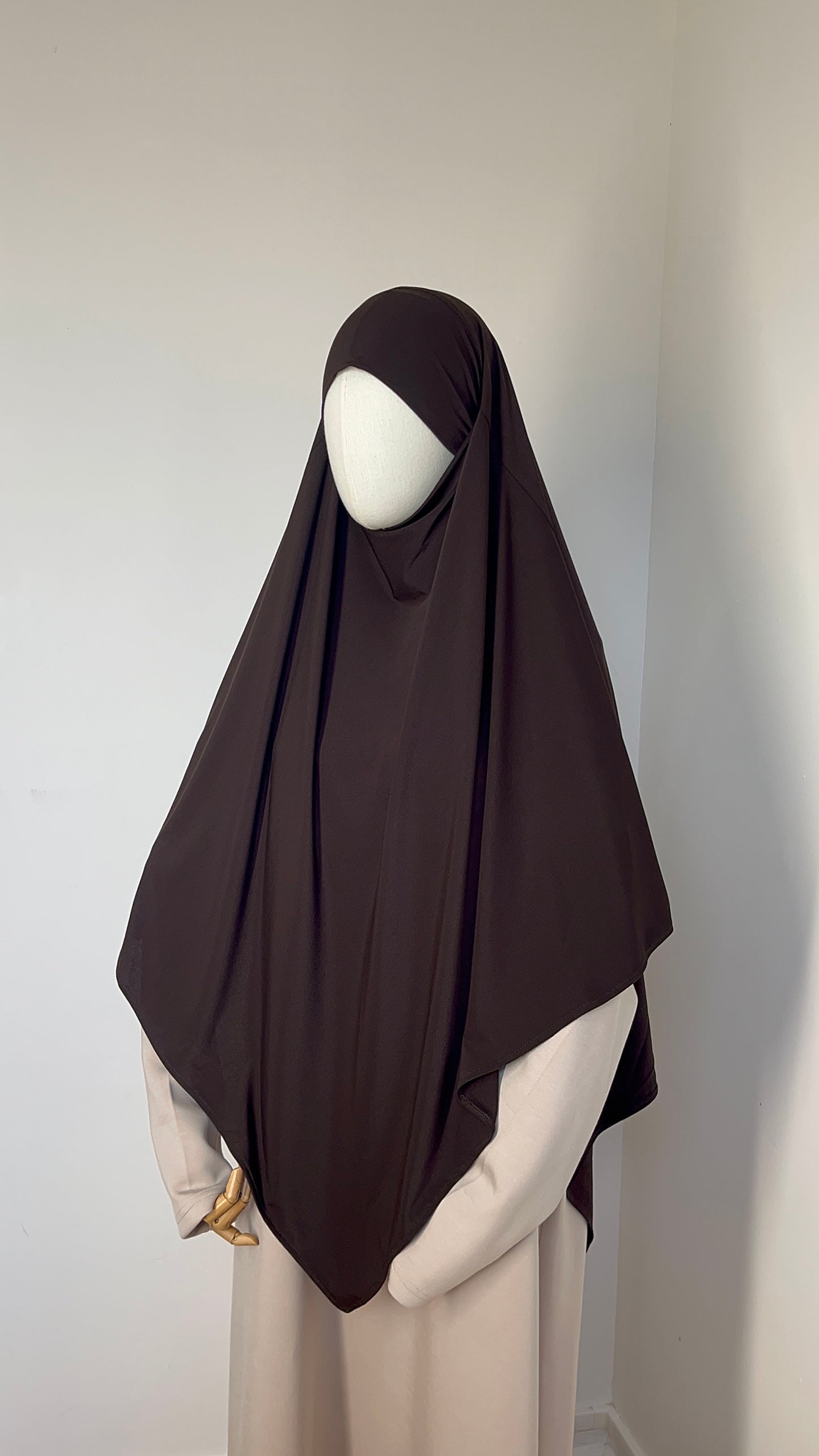 KHIMAR JERSEY PREMIUM MARRON