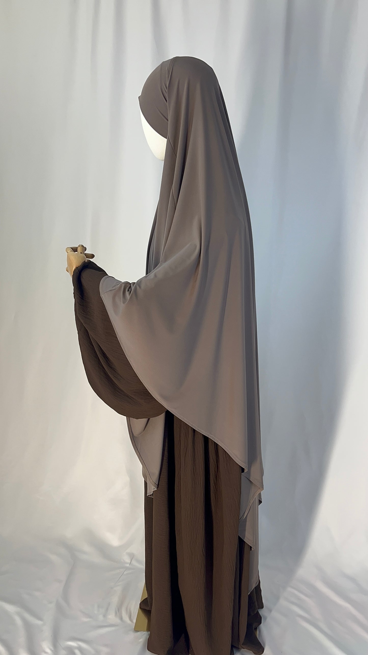 MAXI KHIMAR LAYAL TAUPE