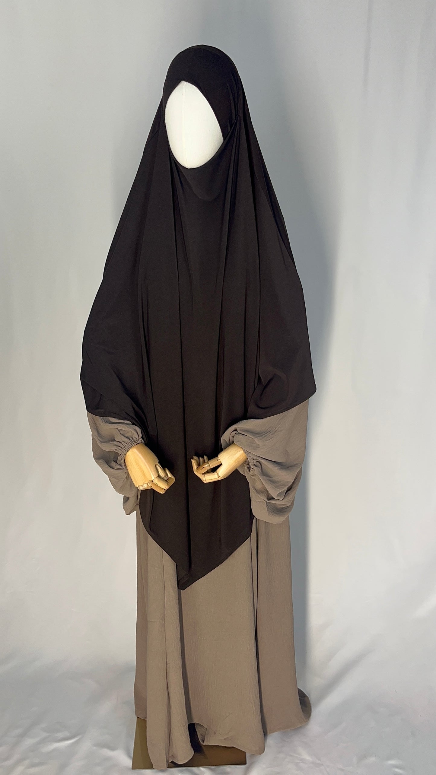 MAXI KHIMAR LAYAL MARRON