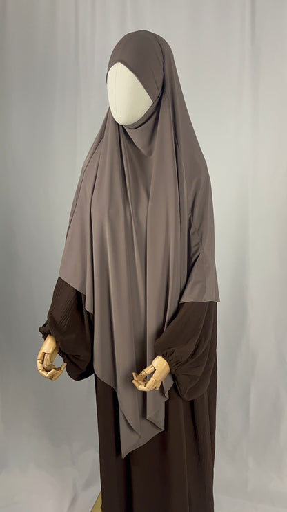MAXI KHIMAR LAYAL TAUPE