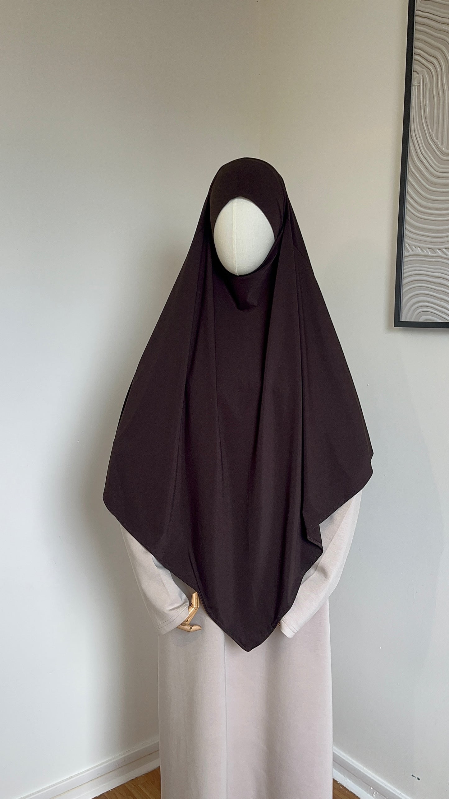 KHIMAR JERSEY PREMIUM MARRON